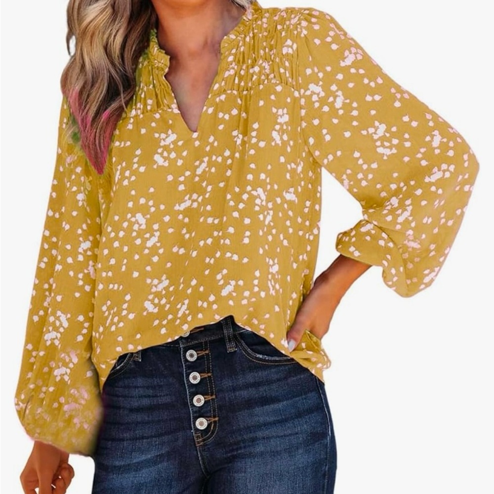 Dokotoo Print Long Sleeve Chiffon Bohemian
Top size S. New without tags. - Picture 1 of 6